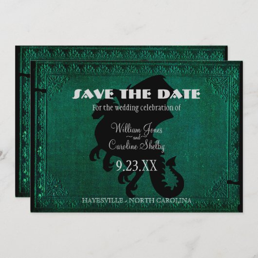 中世ドラゴンソードヴィンテージ保存日 セーブザデート (正面/裏面)