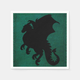 中世ドラゴンソードヴィンテージ スタンダードカクテルナプキン