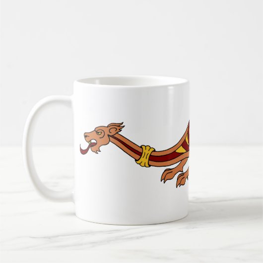 中世ドラゴンデザイン2015 コーヒーマグカップ (左)