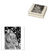 中世ドラゴンファンタジー,ゴシック,ポートレートはかりで測, ラバースタンプ (押印)