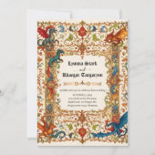 中世ドラゴン招待状、古写本 招待状 (正面)