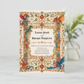 中世ドラゴン招待状、古写本 招待状 (スタンド正面)