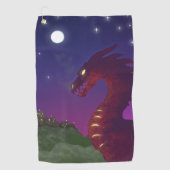 中世ドラゴン ゴルフタオル (正面)