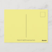 中世ドラゴン&ヤングカラフルフォークアートガーデン ポストカード (裏面)