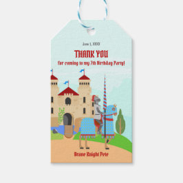 中世ナイツトーナメント誕生日パーティー ギフトタグ