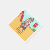 中世ナイツトーナメント誕生日パーティー スタンダードカクテルナプキン (角)