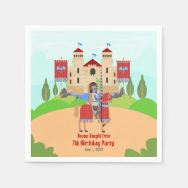 中世ナイツトーナメント誕生日パーティー スタンダードカクテルナプキン