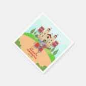 中世ナイツトーナメント誕生日パーティー スタンダードカクテルナプキン (角)