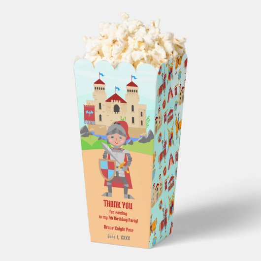 中世ナイツトーナメント誕生日パーティー フェイバーボックス (はじけた状態)