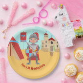 中世ナイツトーナメント誕生日パーティー ペーパープレート (パーティー)