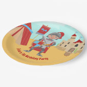 中世ナイツトーナメント誕生日パーティー ペーパープレート (アングル)