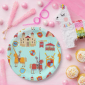 中世ナイツトーナメント誕生日パーティー ペーパープレート (パーティー)