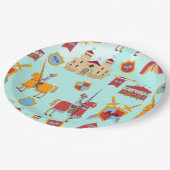 中世ナイツトーナメント誕生日パーティー ペーパープレート (アングル)