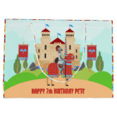 中世ナイツトーナメント誕生日パーティー ラージペーパーバッグ (裏面)