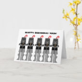 中世ナイツ誕生日 カード (黄色い花)