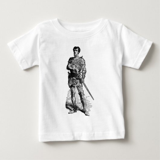 中世ナイト乳児のシャツ ベビーTシャツ (正面)