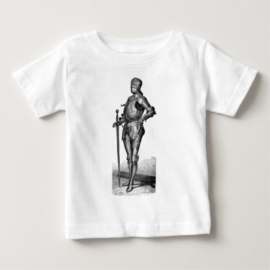 中世ナイト乳児のシャツ ベビーTシャツ (正面)