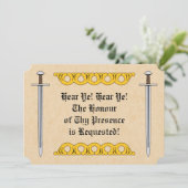 中世ノルマンの刀と装飾帯 (スタンド正面)