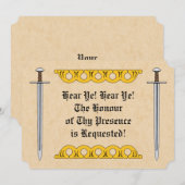 中世ノルマンの刀と装飾帯 (正面/裏面)