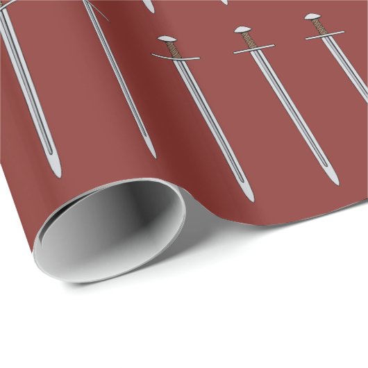 中世ノルマン剣 ラッピングペーパー (ロールコーナー)