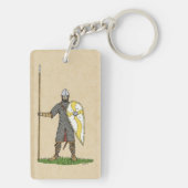 中世ノルマン騎士1066年頃 キーホルダー (裏面)