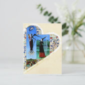 中世ハートはがき ポストカード (スタンド正面)