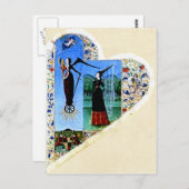 中世ハートはがき ポストカード (正面/裏面)