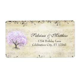 中世ハートリーフラベンダーツリーラブバードリターン ラベル