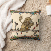 中世バイオリニストの獅子を作る獣 クッション (ブランケット)