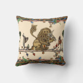 中世バイオリニストの獅子を作る獣 クッション (裏面)