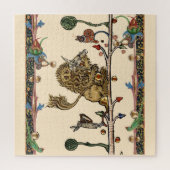 中世バイオリニストの獅子を作る獣 ジグソーパズル (縦)