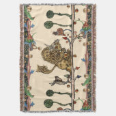 中世バイオリニストの獅子を作る獣 スローブランケット (正面縦)