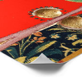 中世バイオリニストの獅子を作る獣 ポスター (角)