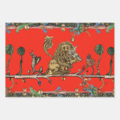 中世バイオリニストの獅子を作る獣 ラッピングペーパーシート (正面3)