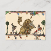 中世バイオリニストの獅子を作る獣 名刺 (裏面)