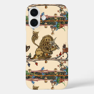 中世バイオリニストの獅子を作る獣 iPhone 16ケース