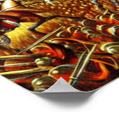 中世バトルフィールドAIデジタルアートポスター#02 ポスター (角)