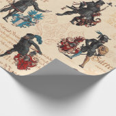 中世ヒーローズナイト輝くイン軍隊アーマー ラッピングペーパー (角)