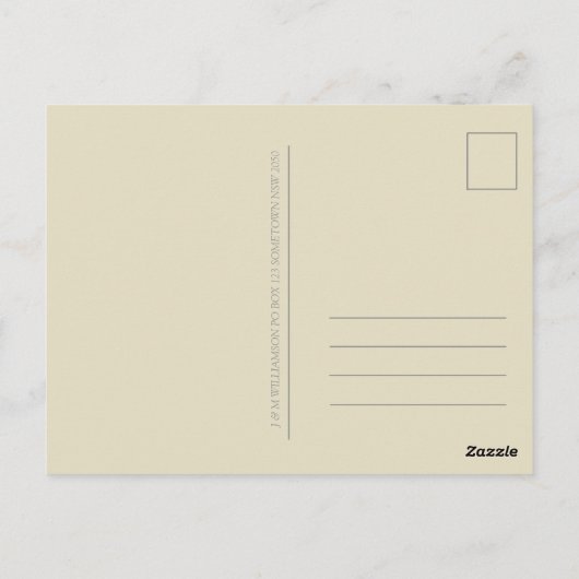 中世ビジョン黄金平和シンボルはがき ポストカード (裏面)