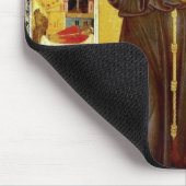 中世ファインアートアイコン聖者アッシジのフランチェスコ マウスパッド (コーナー)