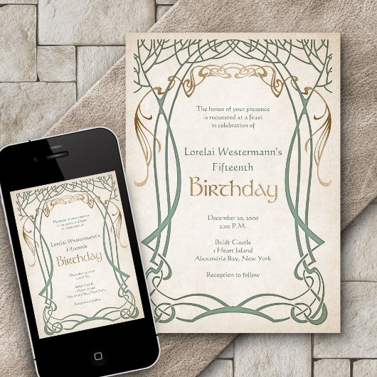 中世ファンタジーエイジ誕生日 招待状