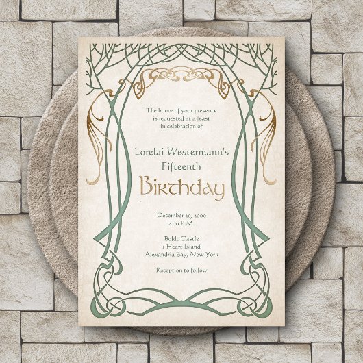 中世ファンタジーエイジ誕生日 招待状