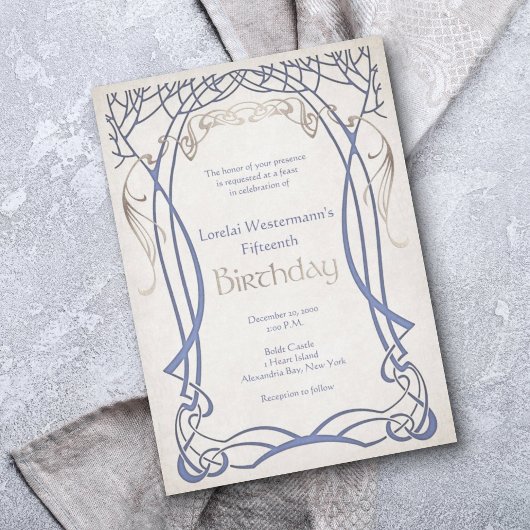 中世ファンタジーエイジ誕生日 招待状