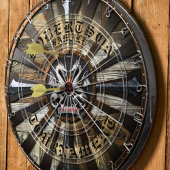 中世ファンタジーゲーマーファミリーネーム文字ダーツボード ダーツボード