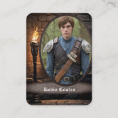 中世ファンタジーコスプレ用コスカード | QRコード 名刺 (正面)