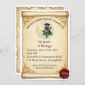 中世ファンタジー卒業招待状 招待状 (正面/裏面)