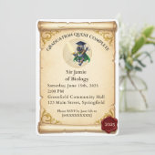 中世ファンタジー卒業招待状 招待状 (スタンド正面)