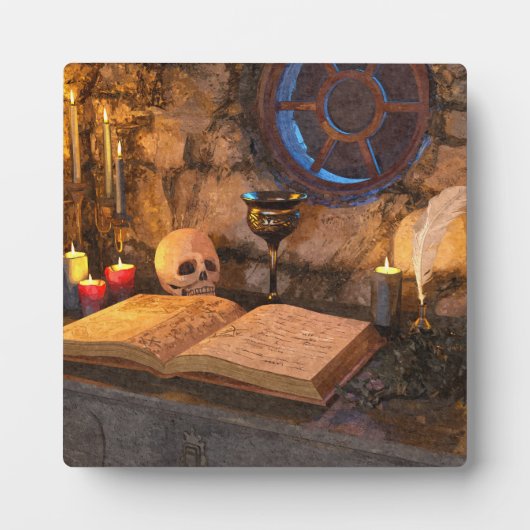 中世ファンタジー魔法使いの書斎 フォトプラーク (正面)