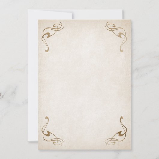 中世ファンタジー30歳の誕生日 招待状 (裏面)