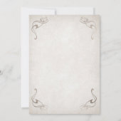 中世ファンタジー40歳の誕生日 招待状 (裏面)